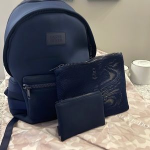 Dagne & Dover Large Navy Backpack